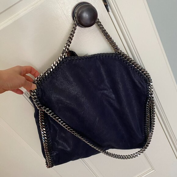 Stella Mccartney Falabella Fold-Over Tote Bag in Black - Picture 2 of 11